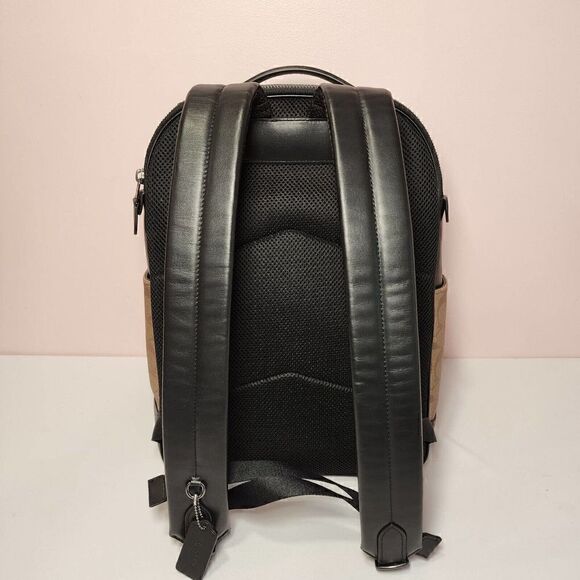 NWT Coach C3230 Graham Backpack In Blocked Signature Canvas Varsity Stripe Bag - Picture 3 of 7